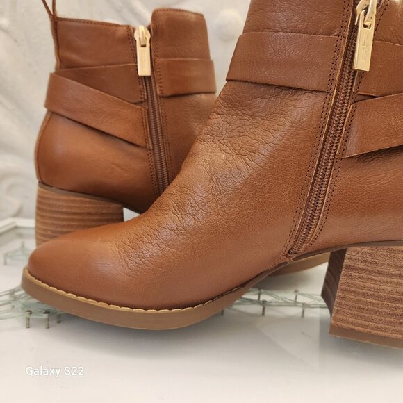 LiverPool Leather Boots "Encino" Pecan. NIB. Size 9.5 - Picture 6 of 12